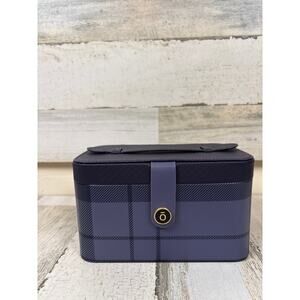 DoTERRA 15 Bottle Essential Oil Travel Storage Case Purple Plaid Handle NEW